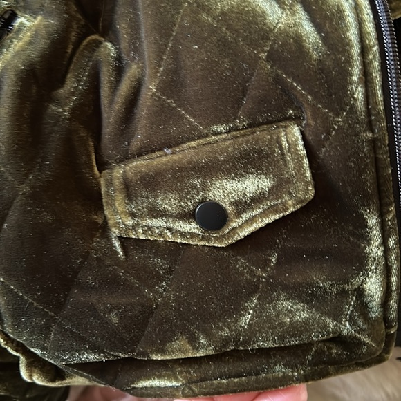 Avec Les Filles quilted velvet bomber jacket M perfect condition - Picture 8 of 8